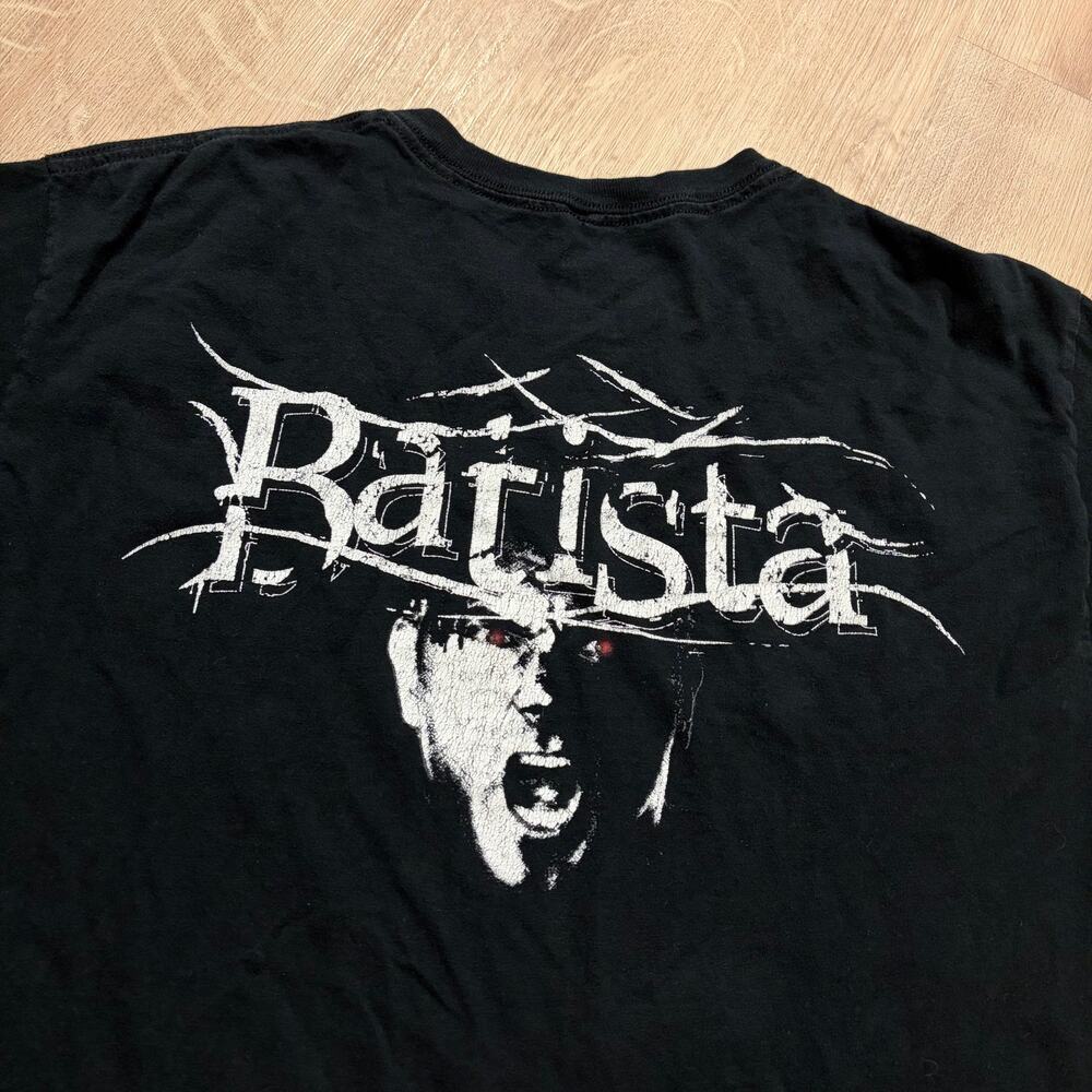 WWE Batista The Animal T-Shirt Graphic Tee Men's Medium M Black Wrestling - Picture 5 of 7